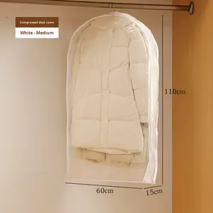 Nuova Custodia Minimalista Moderna per <span class=keywords><strong>Piumino</strong></span>, Copertura Antipolvere Comprimibile per Armadio, Sacca Impermeabile in PEVA per Abiti da <span class=keywords><strong>Donna</strong></span> e Uomo - Product Image 6
