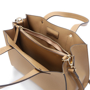 Bolso pequeño con logotipo personalizado para Mujer, bolsa de mano con cremallera de Cuero sintético vegano, ZB517 - Product Image 4