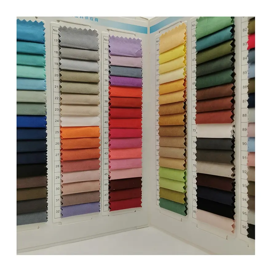 Thấp MOQ Polyester Nylon Mịn Breathable Multicolor Twill Đào Da Vải Cho May Mặc/Áo Khoác/Ăn Mặc