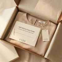 Tarjetas de Agradecimiento Plegables Personalizadas para Marcas de Ropa, con Inserciones de Mensaje, Código QR, Información de Cuidado e Impresión de Logotipo