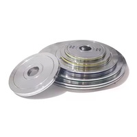 Plaques de poids en acier personnalisées avec logo laser pour la musculation, disques de musculation, disques de musculation en acier chromé, 2,5 kg à 50 kg