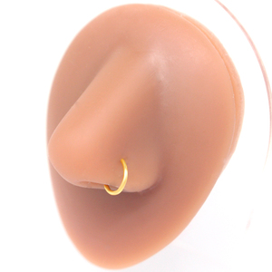 Getta Anello per Naso in Oro Massiccio 14K Stile Vintage, Regalo di Nozze, Impermeabile, per Septum, Orecchio, <span class=keywords><strong>Helix</strong></span>, Piercing, Gioielli in <span class=keywords><strong>Argento</strong></span> Pregiato, Vendita all'Ingrosso - Product Image 6