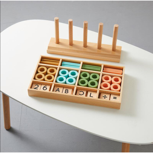 Juguetes Educativos montessori de madera para niños pequeños, camino a las matemáticas - Product Image 2