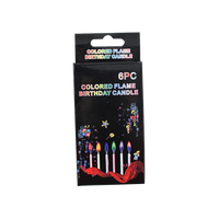 Huming – bougies lumineuses magiques pour décoration de gâteau d'anniversaire, fournitures de fête pour enfants, couleurs amusantes, flammes, feux d'artifice, bougies d'anniversaire, vente en gros