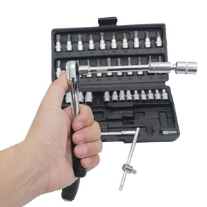 46 Chiếc Hộp Dụng Cụ Sửa Chữa Dụng Cụ Cầm Tay Crôm Vanadi Bộ Ổ Cắm Cờ Lê Bánh Cóc - Product Image 2