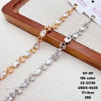 Bracelet à breloques XUPING tendance pour femme, plaqué or 18K 14K, avec zircon, bijou de tous les jours pour femme