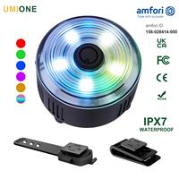 Fabricant certifié BSCI, lumière LED pour chien personnalisée, étanche IPX7, rechargeable par USB C, à clipser ou à fixer, pour la sécurité nocturne