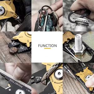 Multifunktion ale 20-in-1-Edelstahl-Taschenwerkzeug-Schraubendreher-Kombination für tragbares EDC-Gadget für Camping im Freien - Product Image 6