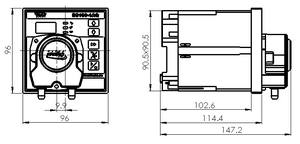 مضخة تمعجية مخبرية صغيرة عالية الجودة مع محرك خطوي قابل للتعديل، تعمل بجهد متردد 90-260 فولت وقدرة 25 واط، ضغط منخفض، قابلة للتخصيص حسب الطلب - Product Image 5