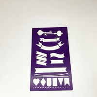 Pochoirs métalliques modernes personnalisés – Gabarits de sérigraphie gravés réutilisables pour Bullet Journal et projets d'artisanat DIY