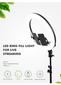 Aro de Luz <span class=keywords><strong>Kalio</strong></span> de 18 Pulgadas con Trípode y Ajuste de 180 Grados para YouTube y TikTok - Product Image 3