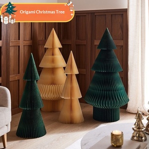 Décorations <span class=keywords><strong>de</strong></span> <span class=keywords><strong>Noël</strong></span> en gros d'usine, ornements d'arbre <span class=keywords><strong>de</strong></span> <span class=keywords><strong>Noël</strong></span>, boules <span class=keywords><strong>de</strong></span> <span class=keywords><strong>Noël</strong></span> en <span class=keywords><strong>origami</strong></span> nid d'abeille pour décoration intérieure - Product Image 2