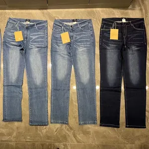 Lot de Jeans extensibles pour hommes, pantalon en jean à jambes droites, pantalon Cargo Hip Hop