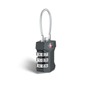 Candado de <span class=keywords><strong>cable</strong></span> de 3 dígitos aprobado por la <span class=keywords><strong>TSA</strong></span>, equipaje de viaje, cerraduras para maleta de gimnasio escolar, equipaje