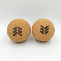 Ensemble de rouleaux de massage et blocs de yoga en liège en forme d'arachide, personnalisables avec logo en relief, économiques, pour la promotion, le fitness et l'usage domestique