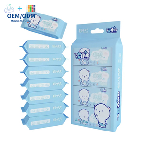 OEM/ODM Lingettes de toilette de poche douces et non parfumées (lot de 64) Mini lingettes nettoyantes portables non tissées pour bébé et adulte - Product Image 3