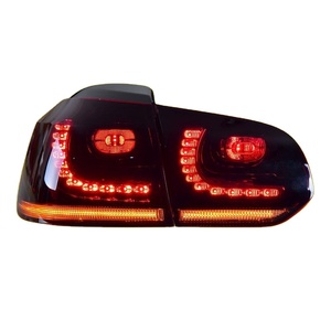 Luces Traseras para Golf 6, Específicas para 12V, LED Modificadas con Efecto de Agua Fluida, Conjunto de Lentes de Luces Traseras XYY-TL-VW-Golf-0001'. Volk - Product Image 2