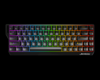 Teclado Mecánico con Cable de 68 Teclas, Interruptores Magnéticos Intercambiables en Caliente, Iluminación RGB, Anti-Ghosting, Compatible con PC
