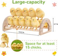 Perchoir à poules en bambou JQ, grande taille, facile à installer, avec miroir, pour usage extérieur