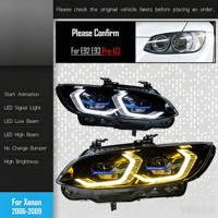Kit de modification pour phares laser bicolores yeux dorés Série 3 E92/E93 6000K 6000 Lumens 35W