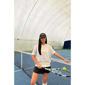 Sweat-shirt en soie gris Alice sans manches avec capuche, impression en relief, fermeture éclair, taille XS - pour l'été, l'automne et l'hiver - Product Image 3