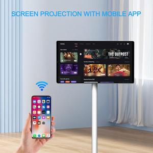 Televisor Portátil Inteligente de 21.5 Pulgadas, Negro, HD, Pantalla Interactiva para Interiores, con Soporte, 32 LCD, Batería, Smart TV Portátil de 32 Pulgadas - Product Image 2