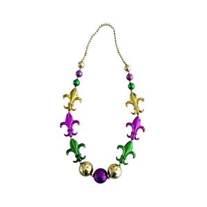 Factory Price Durable Plastic Festival Jumbo <b>Mardi</b> <b>Gras</b> <b>Beads</b> Halloween Balls Outdoor Parade Necklaces New Orleans Theme Party - Product Image 1