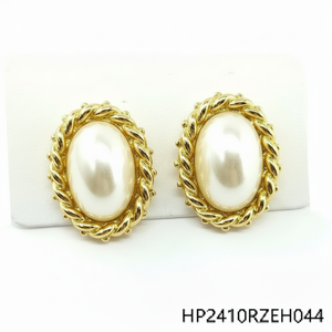 Orecchini pendenti con strass scintillanti per donna eleganti gioielli di perle accessori per feste e matrimoni - Product Image 1