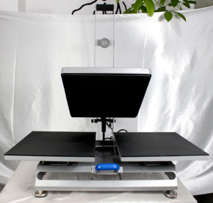 CY CH1702-2 Nueva Máquina de Prensa de Calor para Camisetas, Doble Estación Deslizable, Magnética, Manual, Semiautomática, 40x50cm, con Pantalla LCD - Product Image 2