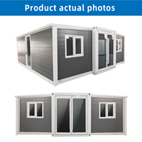Conteneur mobile pliable de 20 pieds, respirant, préfabriqué, 4 chambres, sur roues, pour serre, bureau, habitation ou entrepôt