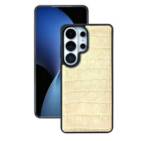 Coque de téléphone antichoc et anti-rayures en tissu technique souple, nouveau design effet crocodile pour Samsung / iPhone 18 17 16 15