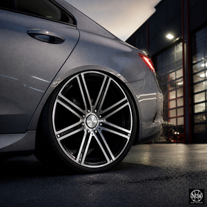 Jantes en alliage forgé 5x112 19x8.5 ET40 noires usinées avec logo étoile personnalisé pour <span class=keywords><strong>Mercedes</strong></span>, homologuées OEM DOT - Product Image 2