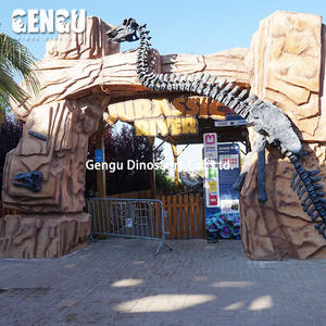 Dinosaures De La Fiber De Verre Entrée Au <span class=keywords><strong>Parc</strong></span> - Product Image 1