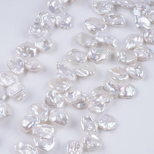 Natural 12/12.5/13mm Freshwater <b>White</b> <b>Button</b> Pearls Rose Carved DIY Earrings & Necklace Jewelry Loose Beads - Product Image 1