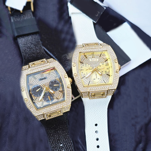 <span class=keywords><strong>2026</strong></span> Nieuwe Guess GW0048G3 Luxe Herenhorloge IJzige Diamant Vierkante Wijzerplaat Roestvrijstalen Kast Siliconen Band Quartz Sporthorloge - Product Image 3