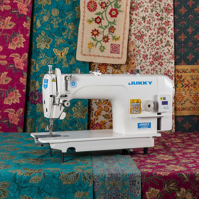 JUKKY Brand Model Professional Manufacturer High Speed Computerized Electric Single Needle Sewing Machine with Table for Sale