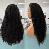 Парик Foxen Glueless Kinky Curly из натуральных волос 15A класса с сохраненной кутикулой, 13x4 HD кружевной фронтальный парик из человеческих волос для чернокожих женщин, оптом