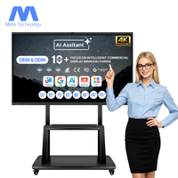 Pantalla Interactiva Inteligente con IA Todo en Uno Android 4K, Precio de Fábrica MIDA OEM ODM, Monitor de Pantalla Táctil, Pizarra Interactiva