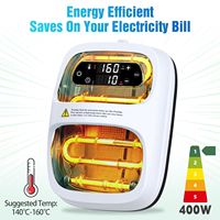 Máquina de Prensa de Calor Portátil Comercial Manual de 12x18cm con Pantalla LCD Digital para Sublimación y Transferencia para Camisetas DIY al por Mayor