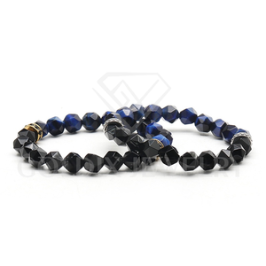 Bijoux Goldix Vente en gros Bracelets de yoga en cristal d'agate à facettes 6/8mm Bracelets de perles en pierre de 7 chakras pour cadeaux - Product Image 4