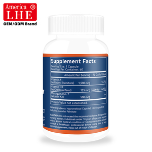 Suplemento de Vitaminas A+D+K de Marca Privada Shecome, Cápsulas que Apoyan la Función Inmunológica, Suplemento Herbal de Vitaminas A+D+K - Product Image 2