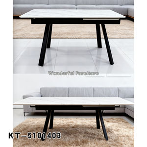 Table de salle à manger moderne extensible en pierre frittée 180/ 240x90 pour <span class=keywords><strong>restaurant</strong></span> - Product Image 6