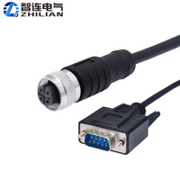 Connecteur de câble étanche en PVC OMCH M8 M12 à 4 broches, mâle-femelle, adaptateur droit ou à angle droit
