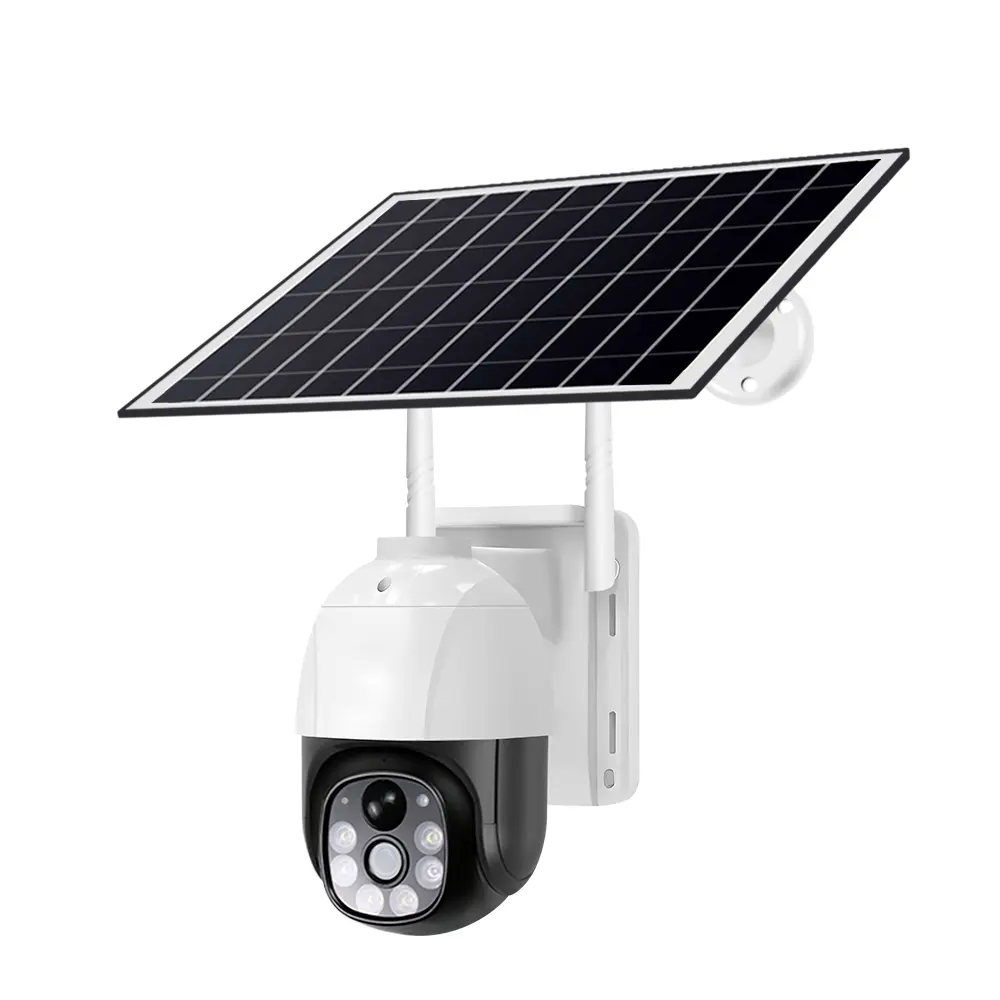 V380 PRO Panorama-KAMERA MIT SIM-Karte Outdoor Vollfarben-Nachtsicht-Aufnahme Sicherheit Solar 3 MP CCTV 4 G Solarkamera