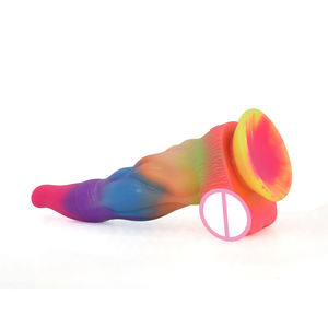 Mainan seks dildo anjing realistis penis masturbasi wanita glow in the dark dildo mainan seks colokan anal ringan produk dewasa toko - Product Image 5