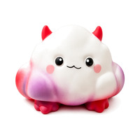 Jouet Squishy Nuage Mignon Diable, Jouet Anti-Stress Doux à Presser, Couleur Dégradée, Jouet de Décompression pour Enfants, Cadeau