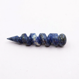 Natural Agate Spiral Reiki Healing Wand High-quality Handmade Single Piece Gemstone Stick Semi-Precious Stone 5-7 Inch - Product Image 1