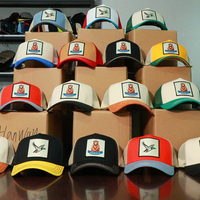 Gorras de Camionero Personalizadas al por Mayor con Parche Bordado y Logotipo Popular, Sombrero de Malla de 5 Paneles