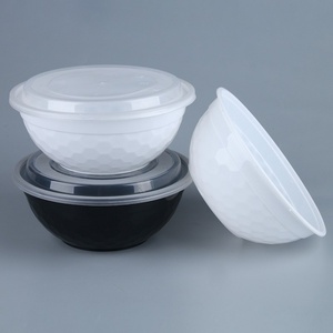 Bols en plastique anti-fuite en vrac avec couvercles – Contenants jetables robustes, écologiques, biodégradables et compatibles micro-ondes pour la préparation de repas chauds - Product Image 3