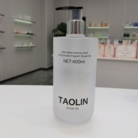 Bouteille vide TAOLIN pour shampoing et savon, vente en gros, 500 ml, en plastique PET, ronde, avec pompe pulvérisatrice, impression sérigraphique
